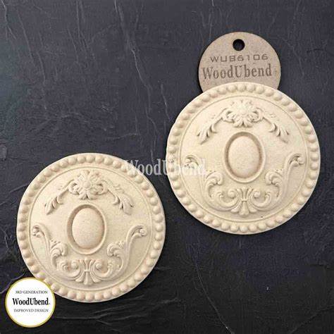 DOOR KNOB FRAMES | WoodUbend pair of antique door knobs | 6101