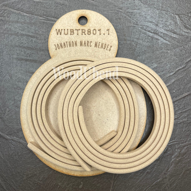 Pack of Two extra Thin Semi-Circle Trims moulding by WoodUbend&nbsp;