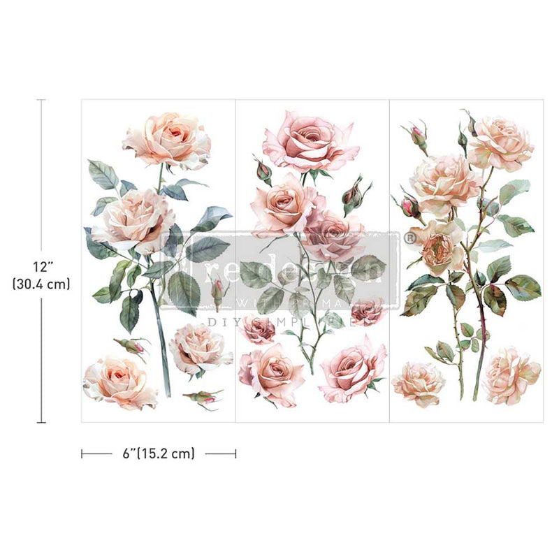 BLUSH SYMPHONY | Decor Transfers | Redesign with Prima | 6" X 12"