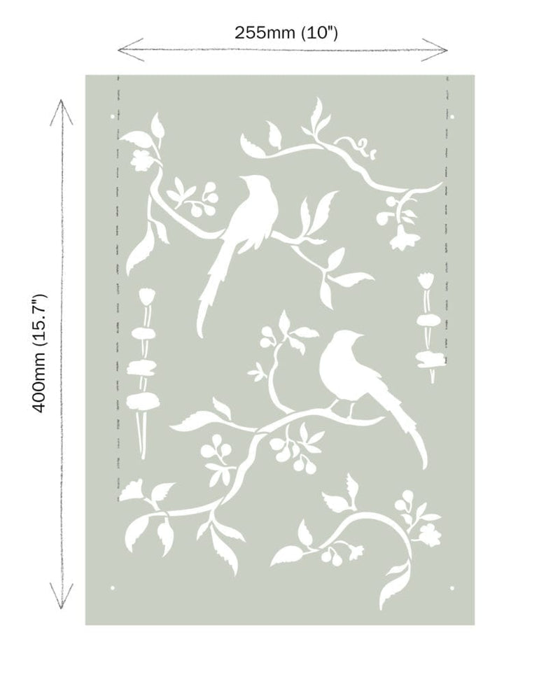 CHINOISERIE BIRDS  | Annie Sloan | Stencil | A3