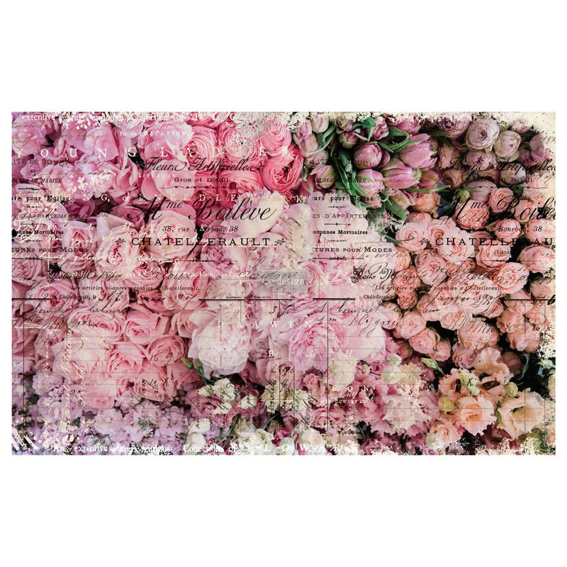 FLOWER MARKET | Decoupage Tissue Paper | Redesign With Prima | 19" X 30"