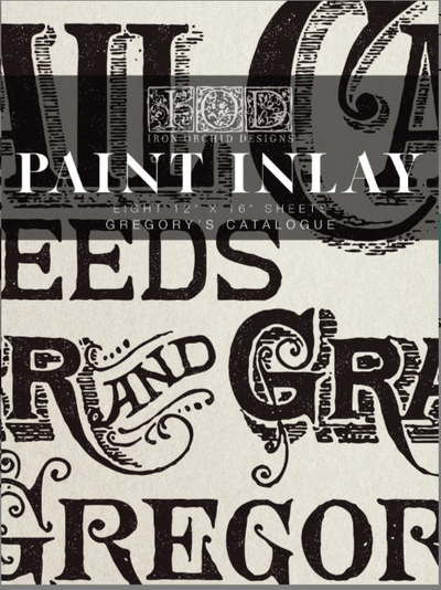 GREGORYS CATALOGUE | Paint Inlay | Transfer | 12" X 16" Pad