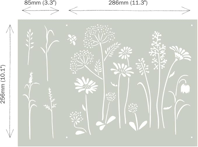 Meadow Flowers
Annie Sloan Stencil
Size - A3