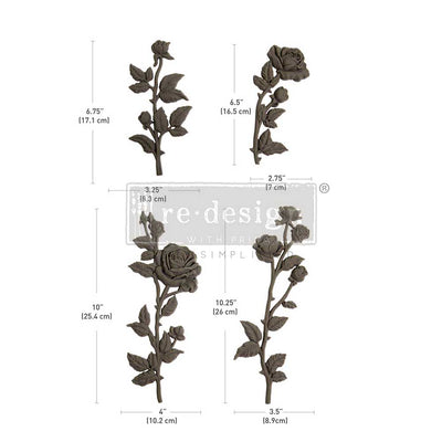 PETALS IN HARMONY| Decor Poly Moulds  | Redesign with Prima | 4" X 10"