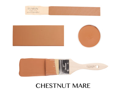 chestnut mare fusion mineral paint brush strokes