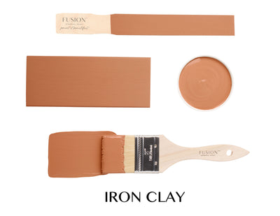 Iron Clay fusion mineral paint brush strokes