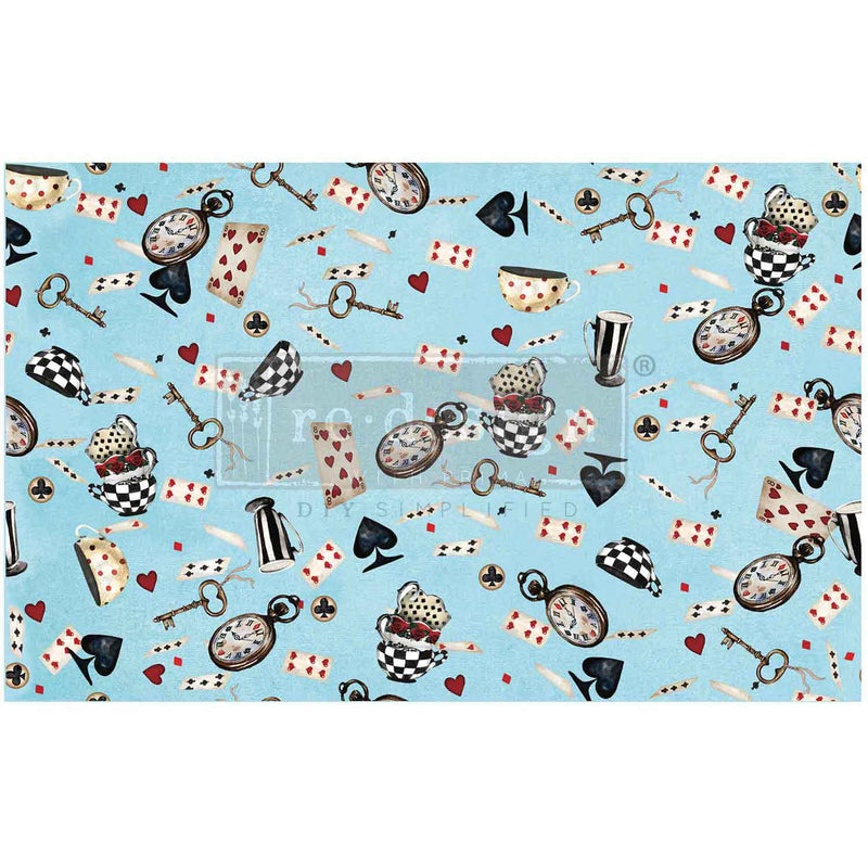 wonderland whimsy decoupage tissue paper