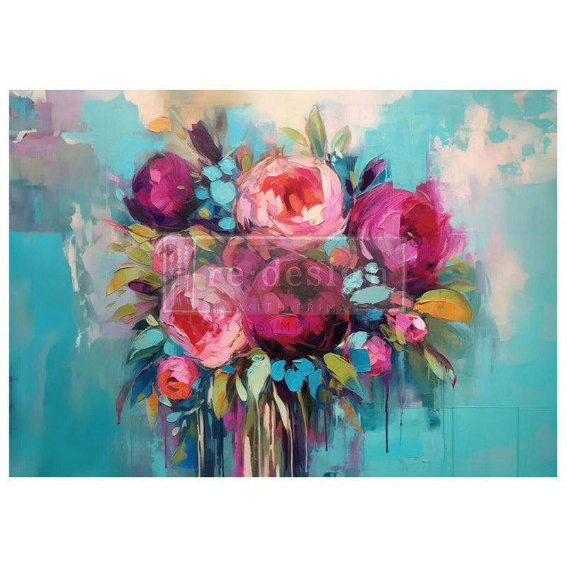 BURST OF COLOUR | Decoupage Fibre Papers | Redesign with Prima | 59.4cm x 84.1cm A1