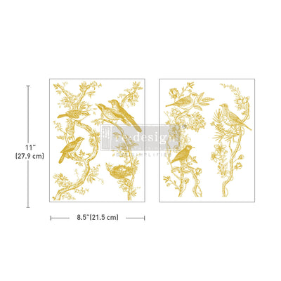 GOLDEN SERENADE | KACHA  | Decor Transfer | Redesign with Prima | 8.5" X 11"