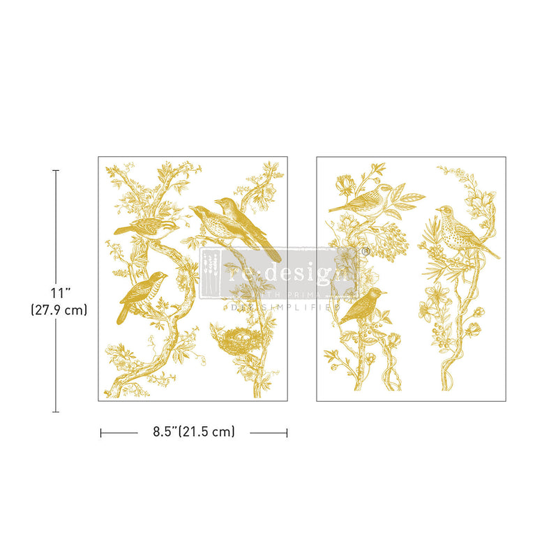 GOLDEN SERENADE | KACHA  | Decor Transfer | Redesign with Prima | 8.5" X 11"