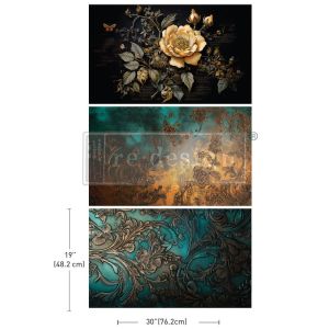 decoupage tissue paper petals adorned design by prima