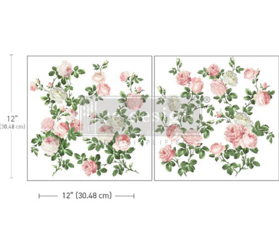 Salon de diane furniture transfer with pink roses