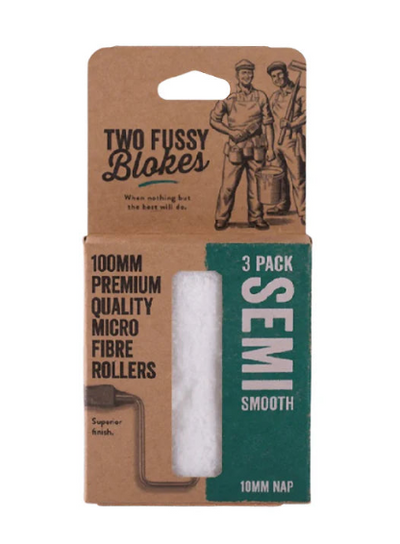 two fussy blokes semi smooth 100mm roller 3 pack